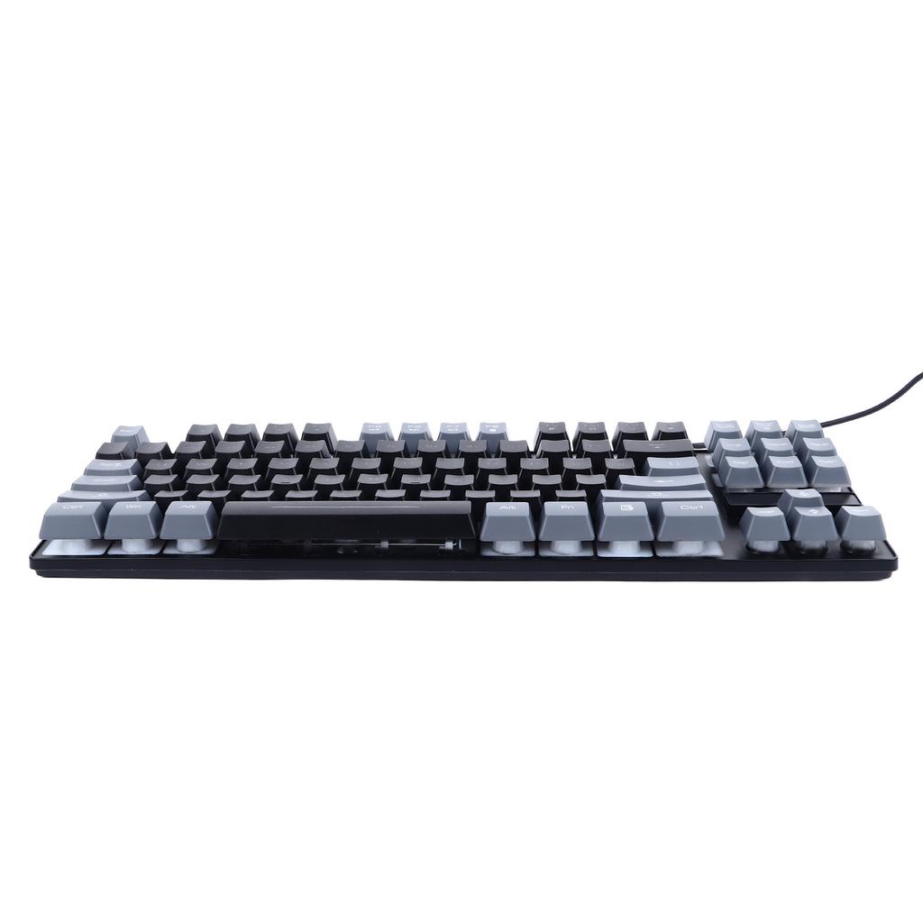 Gaming Keyboard USB 87 Keys RGB Backlit Floating Keycaps Contrast Color Space Saving Wired Keyboard