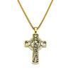**Holy Body Halo Cross Necklace In Stainless Steel**