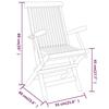 VidaXL Ensemble de Salle à Manger de Jardin 3 pcs Mobilier à Dîner de Patio Table et Chaises de Repas de Terrasse Extérieur 3087191
