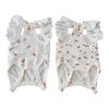 Cherry Print Dog T-Shirt with D-Ring Lace Ruffle Cap Sleeve Girl Puppy Clothes Breathable Summer Pet Vest for Small Medium Dogs Cats