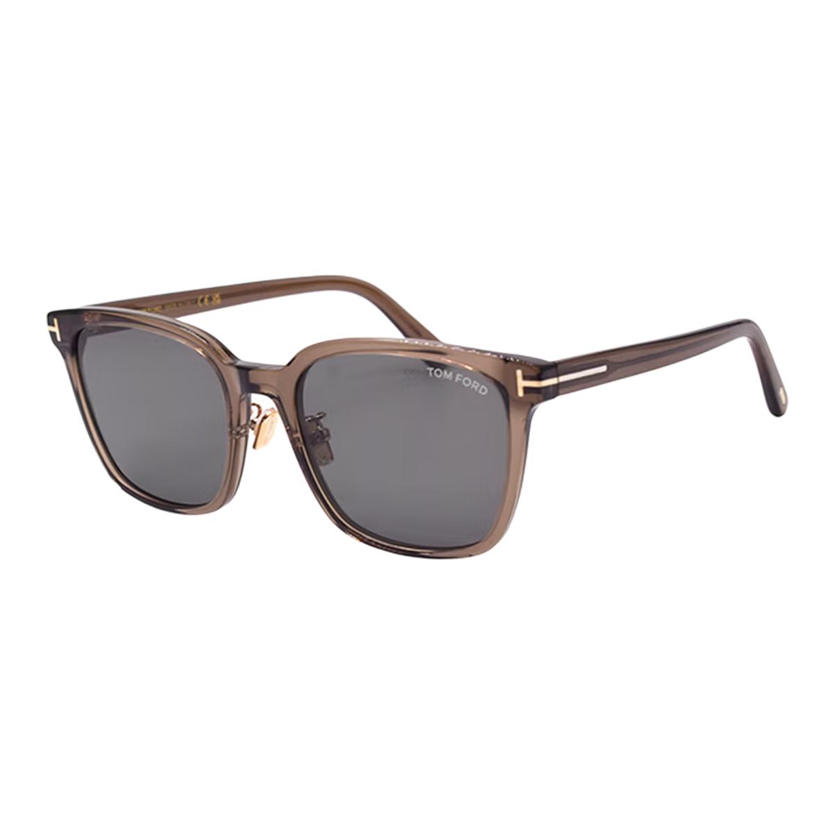 

TF T Logo Series Large Frame Square Sunglasses Men sunglasses Brown FT1286-K-45A Shopping Bag-Eyeglass Case+Box+Shopping Bag