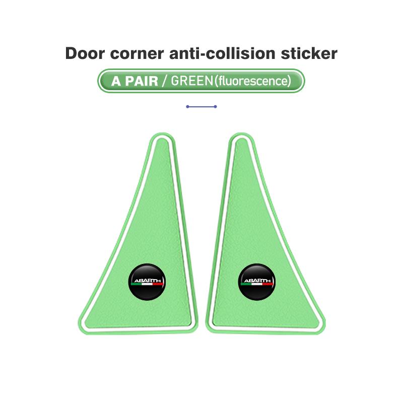 

2pcs Car Door Corner Cover Bumper Collision Anti-scratch Protector For Abarth 500 595 695 Punto 124 Spider Panda
