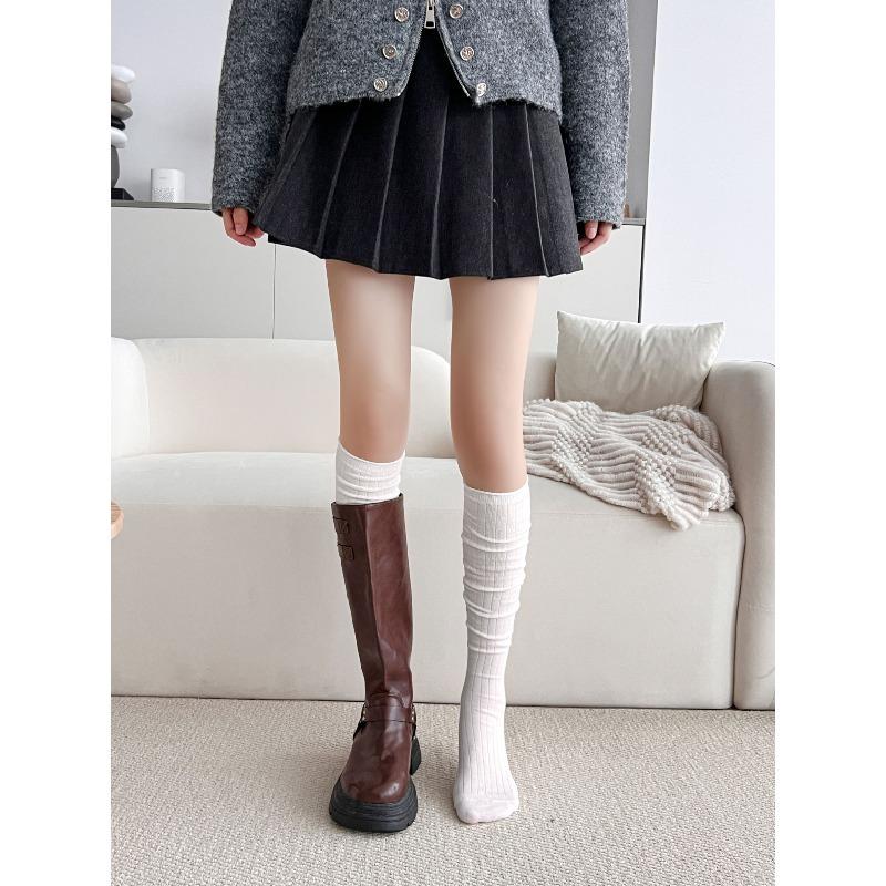 Ballet-style Socks, Women's Long Stockings, Pile Socks, Bubble Mouth, Breathable Long Socks, Thickened Calf Socks