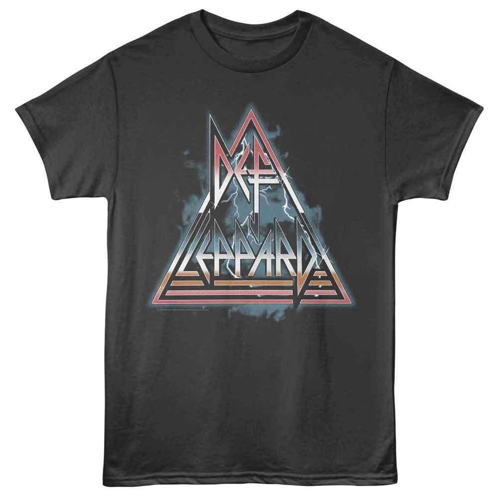 Def Leppard Clouds Lightning Triangle Smoke T-Shirt