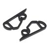 200 Pcs Xmas Light Clip Black Plastic Weather Proof Holiday Gutter Hook Clip for String Lights Decorations