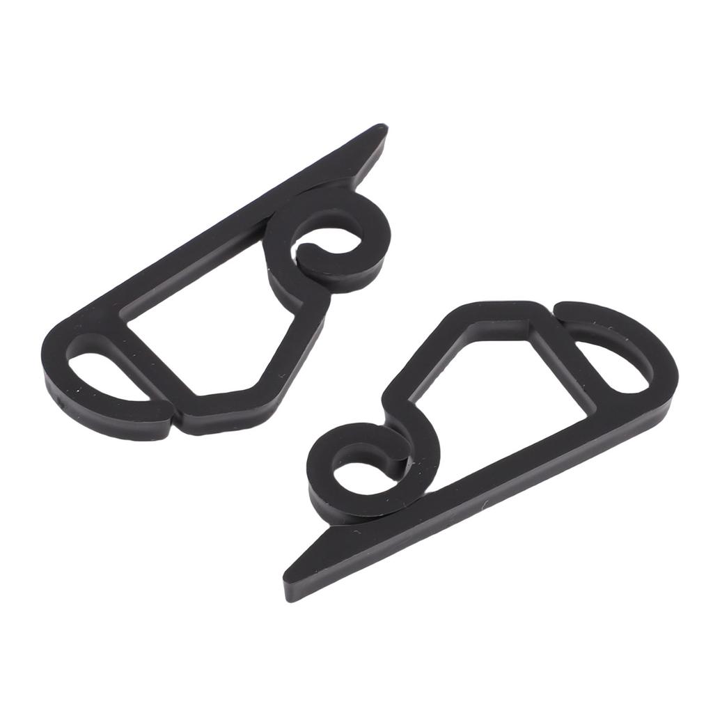 200 Pcs Xmas Light Clip Black Plastic Weather Proof Holiday Gutter Hook Clip for String Lights Decorations