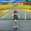 2D Plane, Creative Skull Car Dashboard Spring Decoration: Decoration, Car Dashboard Pendant, Exquisite Small Gift Ornament, Desktop Decoration