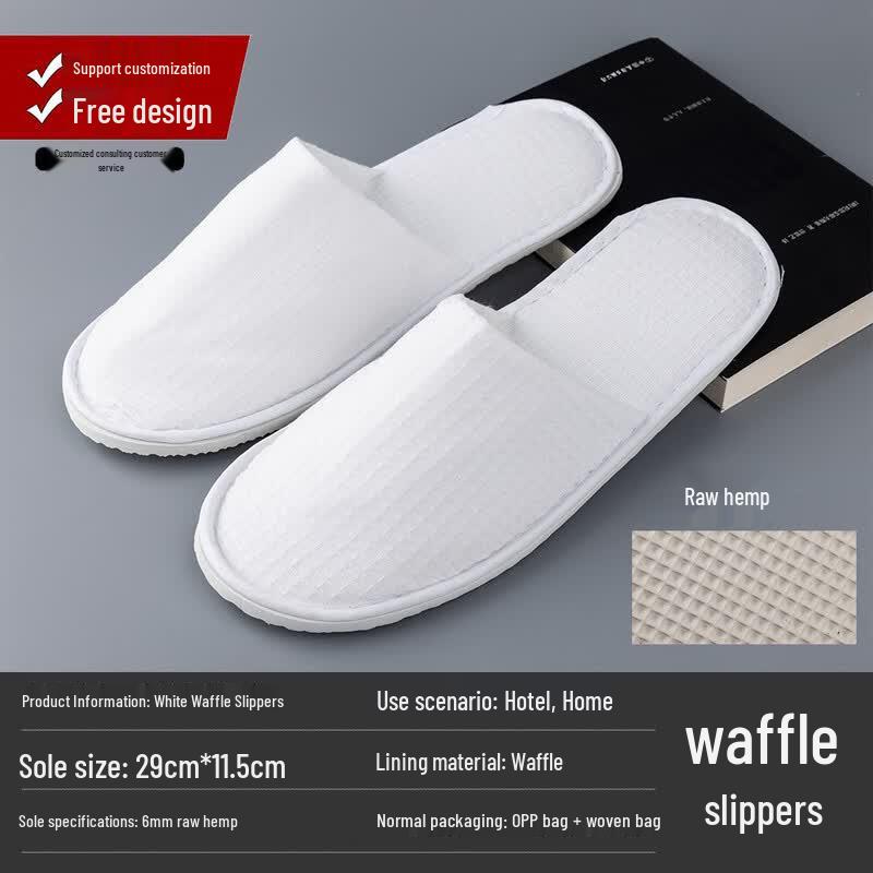 Xihe Disposable Waffle Slippers - 100 Pairs