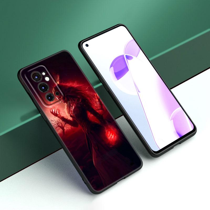 Scarlet Witch Black Silicone Phone Case For OnePlus 9R 10R 11R 12R ACE 2 Pro 2V 3V Nord CE 2 3 Lite 4 N10 N20 N30 SE 5G