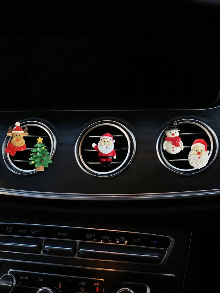 1Pc Cute Christmas Car Air Vent Decoration, a Thoughtful Car Decoration for the Holiday Season