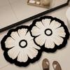 1pc Flower Diatomite Bath Mat - Super Absorbent, Quick-Dry, Anti-Slip, Decorative Shower Rug, Easy To Clean, Strong Adsorption