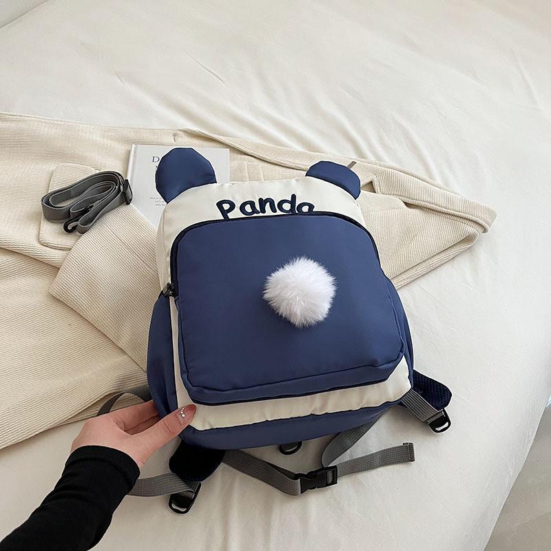 Trendy Color Block Preschool Backpack For Children With Lightweight And Cushioned Straps синий