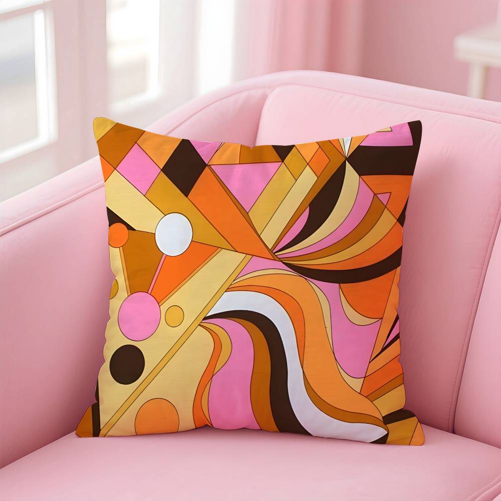 Fashion E-Emilio-O P-Pucci Pillow Case pattern printing pillowcase living room sofa cushion cover bedroom room decor