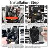 Hardened Steel Extruder Kit for 3D Printers - EARTH'S SURFACE, Dual Gear, High Torque, Built-in Sensor, for X1/P1 Series