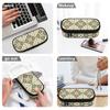 Pen Case Secure Zipper Closure Roomy Interior 300D Polyester with Main Compartment Mesh Pocket and Pen Slots for School and Study
