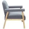 Vidaxl Sofa 2-Osobowa Tapicerowana Tkaniną, Jasnoszara