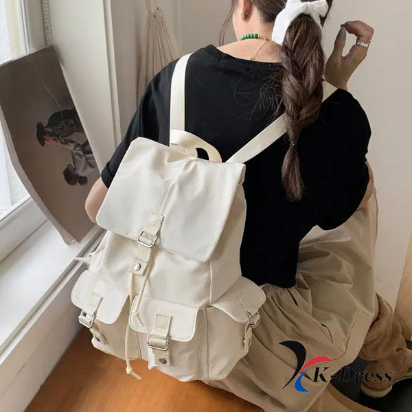 Ryggsäck med dragsko för laptop och iPad, Bärrem, Nylon, Enkel ficka