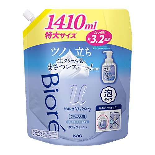 

Biore u Biore u The Body Foam type Purely Sabon fragrance Refill 1410 мл Свежая кремовая пена с высокосмазывающим эффектом Мыло для тела