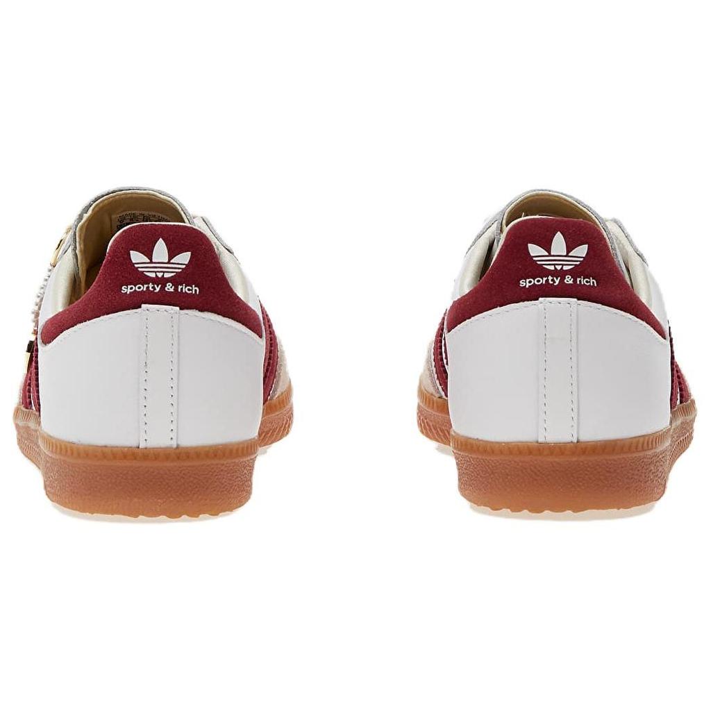 Sporty & Rich x adidas Samba OG Weiß Kernrot Unisex Sneaker Schuhe-Weiß Wolkenweiß IF5660