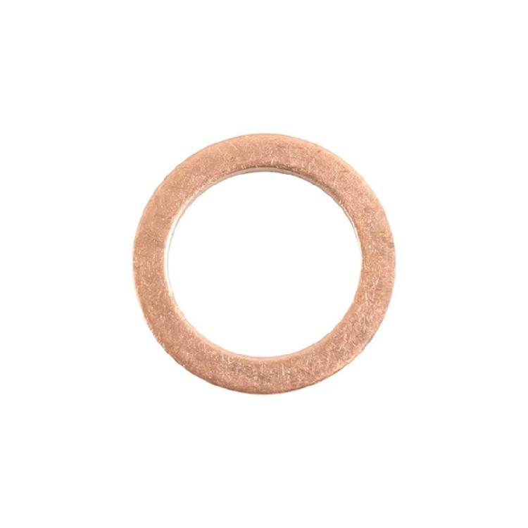 Automotive Oil Drain Plug Gasket Heat Resistant Brass Construction Reliable Seal 007603-014106 007603014106 for Vehicles