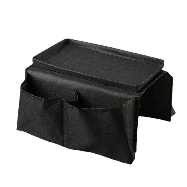 4 Pockets Storage Bag Sofa Handrail Tray Table Mat Couch Arm Rest Organizer Couch Table Top Holder Remote Control Organizer Bag