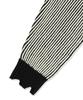 MAHAGRID Cutting Contrast Half Zip-Up Knit Ivory(Mg2Efmk641A)