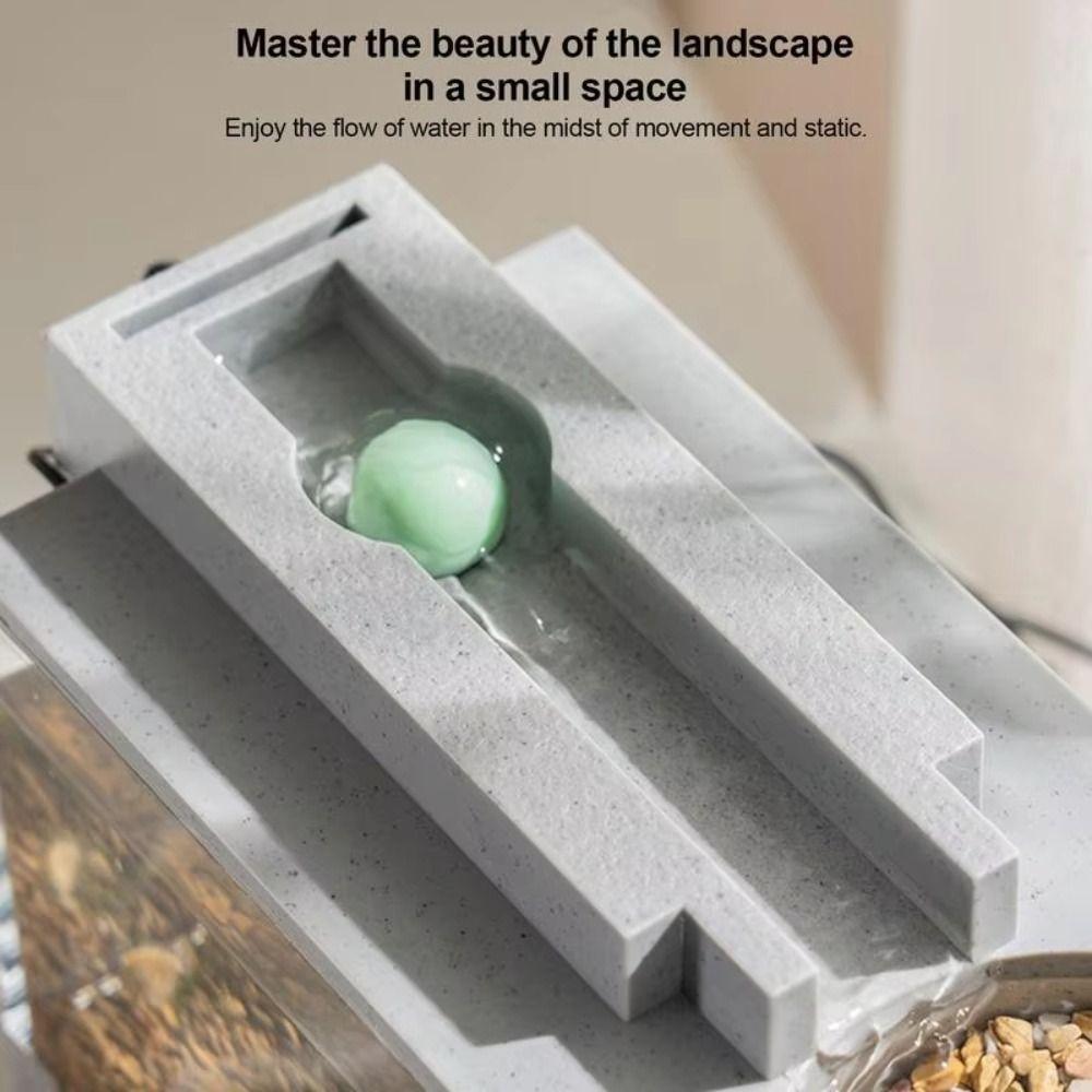 Silent Filter Landscape Fish Tank Flowing Water Micro Landscape Ornaments Desktop Fish Tank  Office