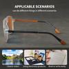Men Square Progressive Multifocal Presbyopia Glasses Coated Red Glasses Men's Ultralight Frames Brand Designer Reading Eyewear