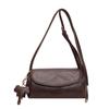 Single-shoulder Bag Women Retro PU Simple and Versatile Crossbody Bags, Lychee Texture Casual Commuting Quality Bag