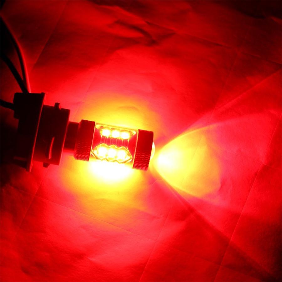 2Pcs 1157 BAY15D Red LED Bulb Car Brake Ligth 80W Stop Turn Signal Tail Lamp 12V