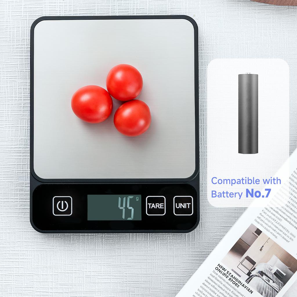 10kg/1g Digital Kitchen Scale Baking Gram Weight Scales LCD Display Electronic Table Scale Personal Healthy Diet Food Scale