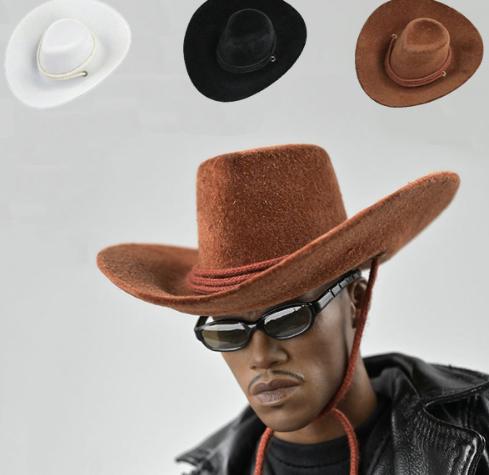 Cool Cowboy Classic Western Model Hat for Figure Doll Hat Children Toy Gift 1/6