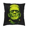 Green Frankenstein Monster Cushion Cover Halloween Horror Film Floor Pillow Case For Car Custom Pillowcase Home Decorative