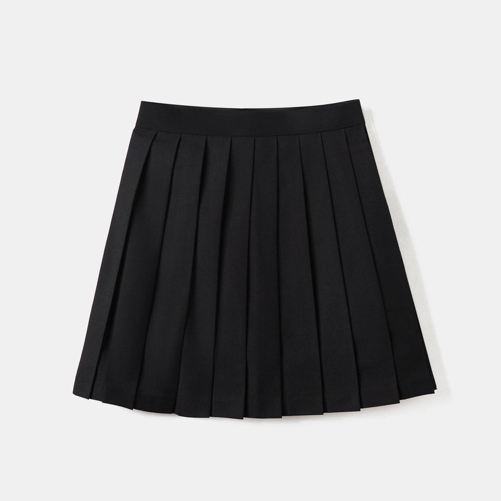 After-Sales Black Collar White JK Sailor Suit Set with Pleated Skirt