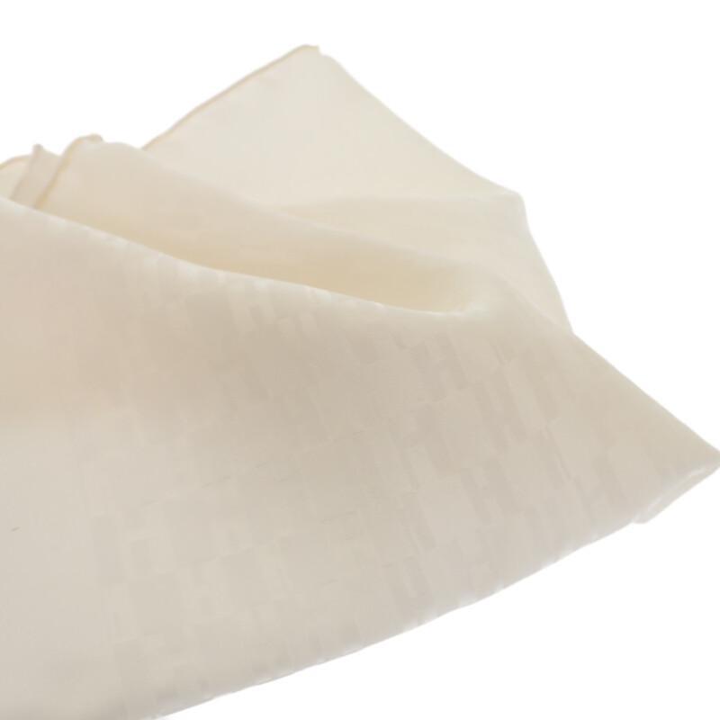 HERMES  H050575T 31  scarf white silk mens