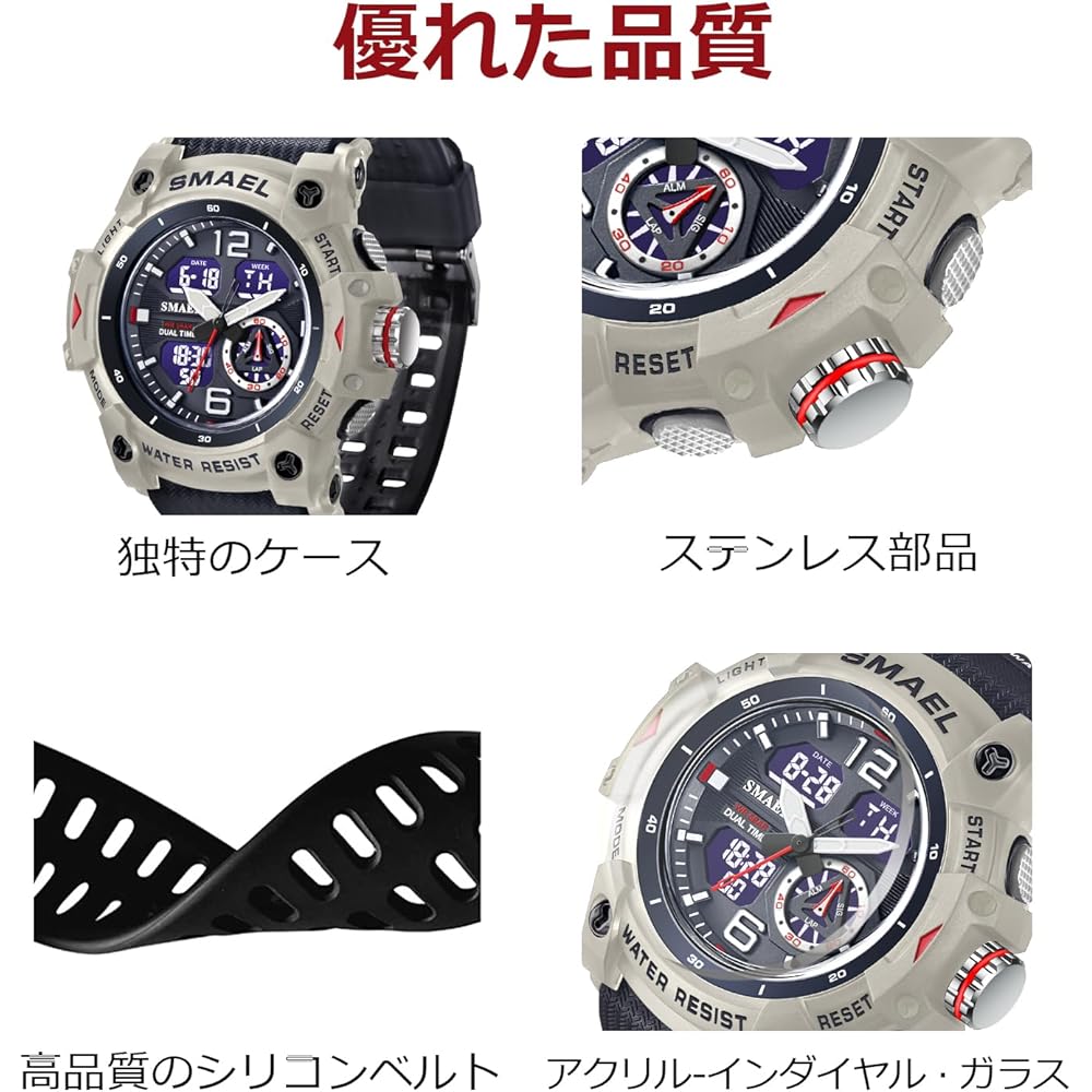 Ben Nevis Digital Men's Sports Watch Waterproof Multi-Function LED Display Outdoor Running Wristwatch
