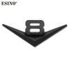 3D V6 V8 Pattern Car Metal Alloy Trunk Fender Adhensive Badge Body Tailgate Displaceme Emblem For Volkswagen Touareg Phaeton