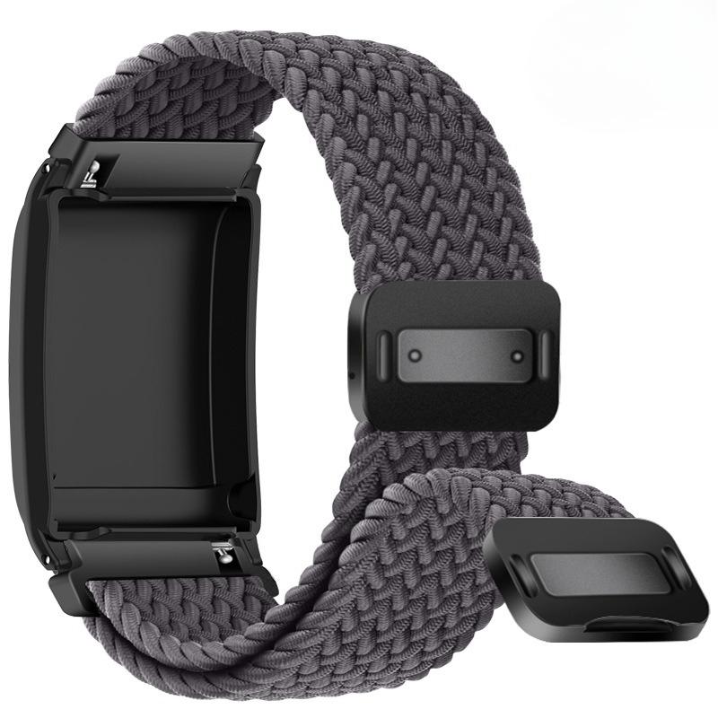 Nylonklockarmband för Whoop 5.0 Armband Vävtyg Klockarmband med Skydd för Whoop 4.0 Sportarmband Magnetiskt Band