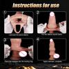 Male Massage Penis Cover Thickened Liquid Silicone Hollow Cover Penis Ring Realistic Penis Sleeve Cock Sleeve Dick Cock Ring Reusable Condom Sex Toy