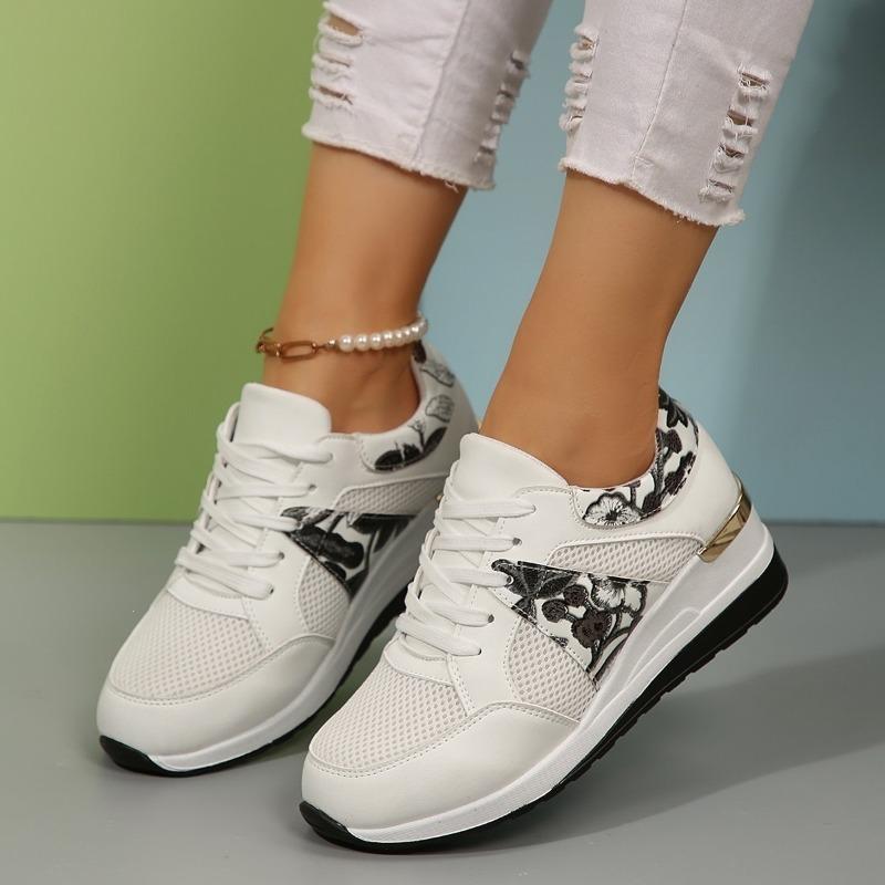 Year platform sports lace-up women's new shoes single shoes casual large size sports casual spring and summer