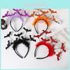 Halloween Bat Headband Costume Accessory With Feathers For Party Stage Performance