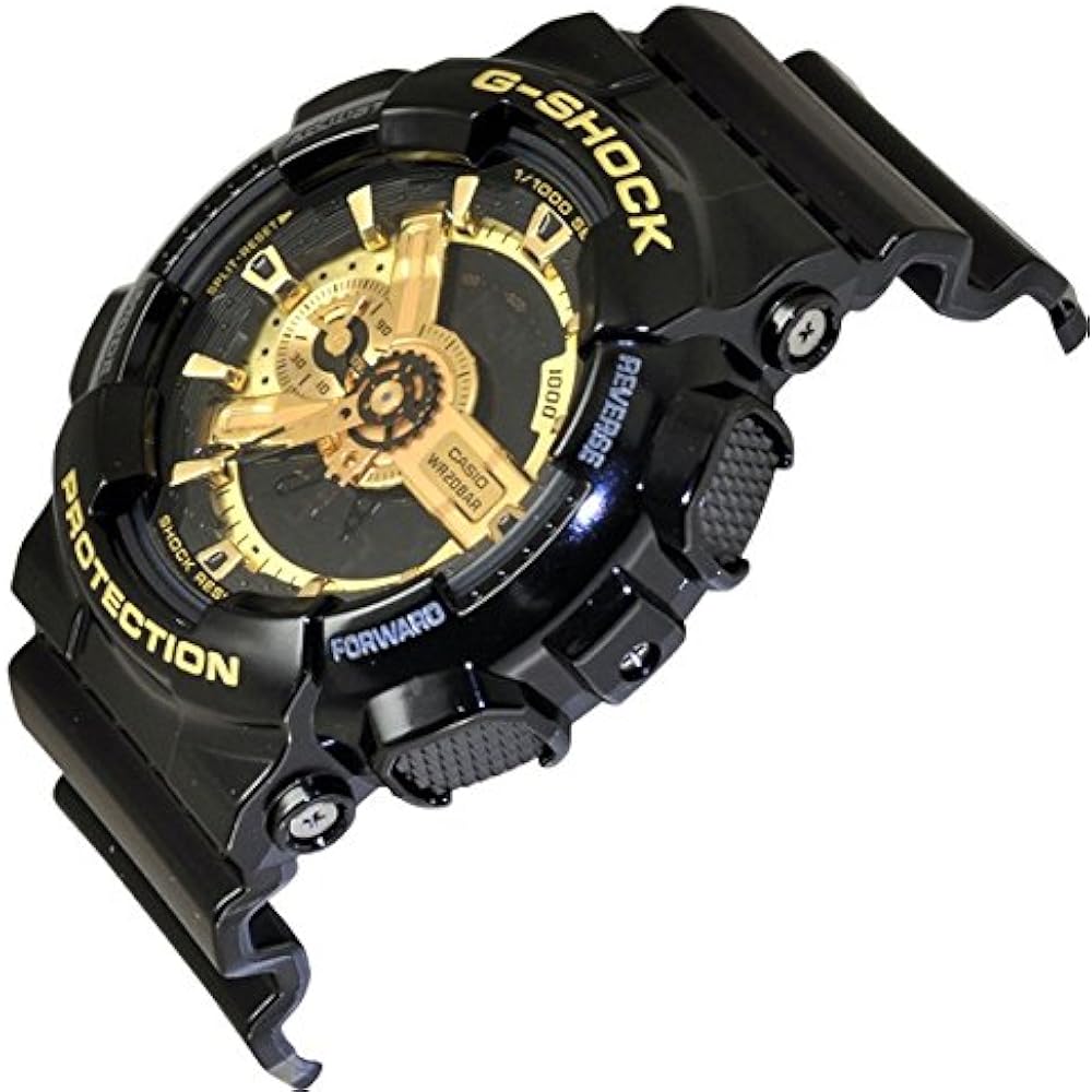 [Casio] CASIO G Shock G-Shock Overseas Model Waterproof Black Gold Black x Gold GA-110GB-1A Watch...