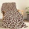 Leopardenmuster Kuhhautmuster Decke Weiche Überwurfdecke für Zuhause Schlafzimmer Bett Sofa Picknick Reise Büro Ruhedecke Geschenk