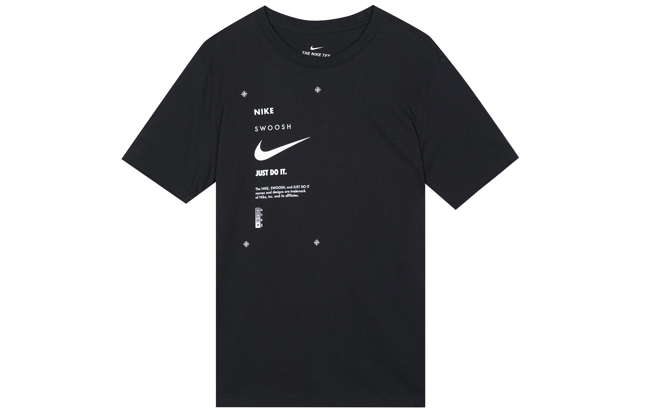 Nike Sportswear Club T Shirts Men s Black Crew Neck Moderate Straight Fit DJ5374-010 M
