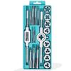 Metric Tap and Die Set 20 Pieces M3–M12 – AIMOONSA, Hardened Steel with Keys