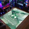 Crystal Velvet Rug Hibernian FC Print Custom Name Text Floor Mat Home Decor