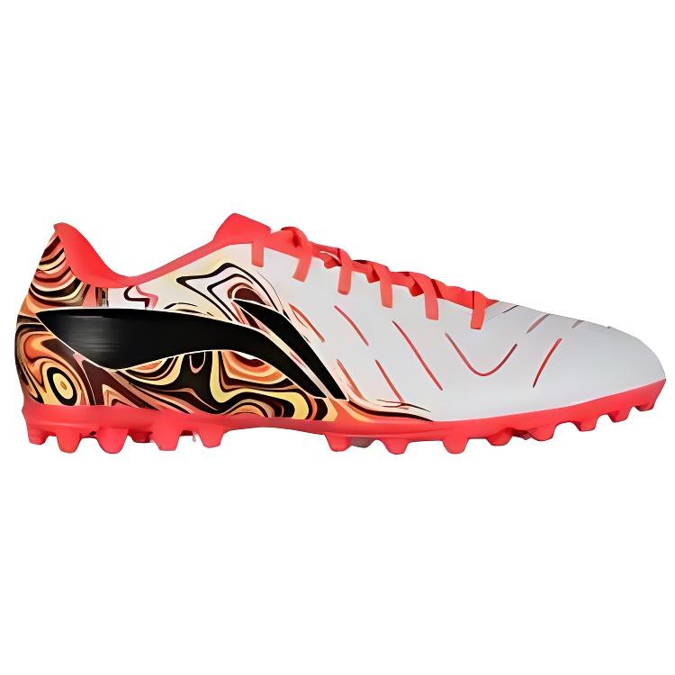 Li-Ning Comfortable Breathable Simple Non-Slip Wear-Resistant MG (Rubber Short Stud) Football Shoes Unisex Football Shoes YSFV005-5