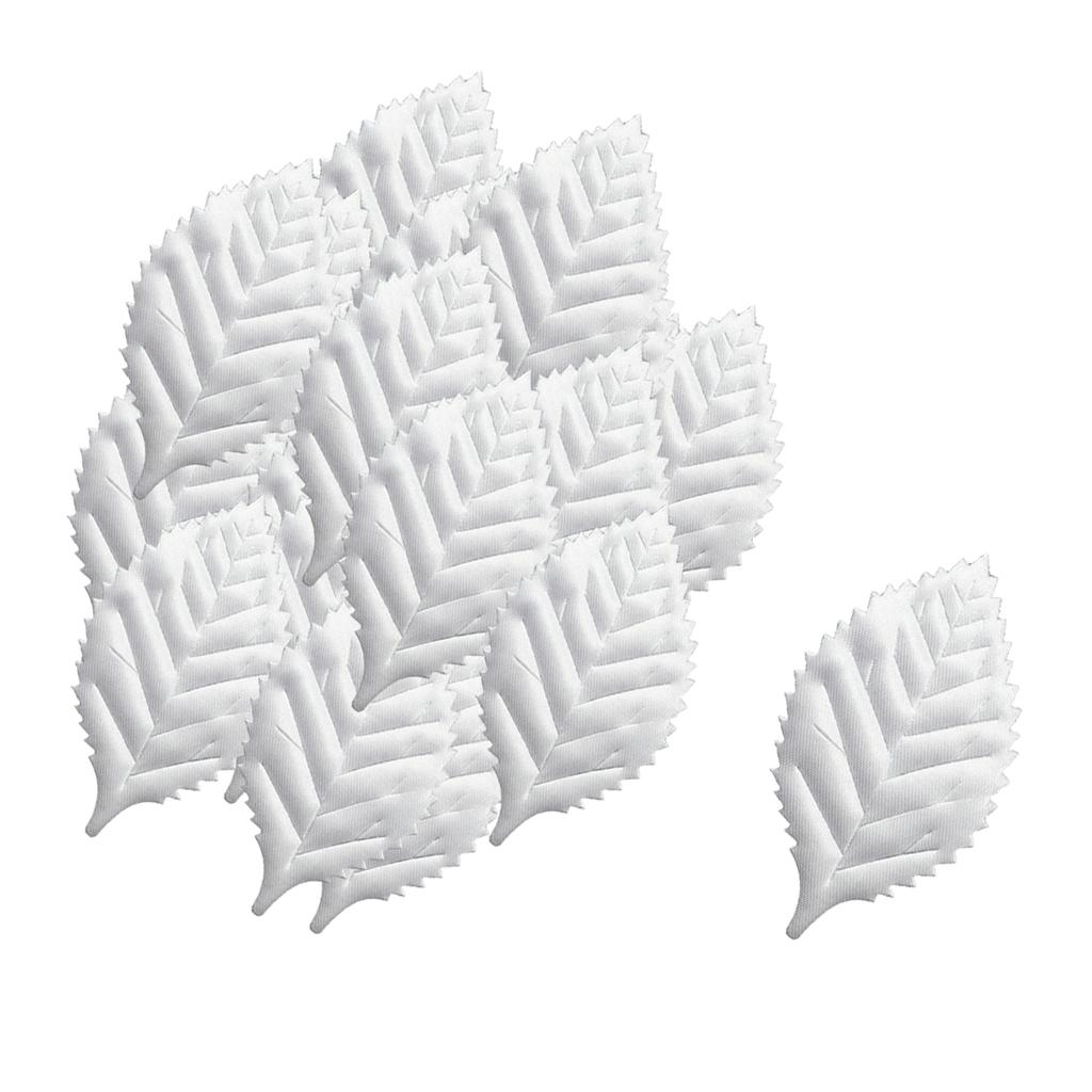 

Упаковка из 100 искусственных листьев розы, свадебный декор, украшение для скрапбукинга, рукоделие, белый/черный