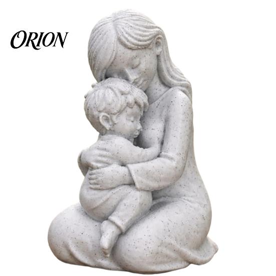 Mother And Baby Figurines 3D Printed Ornaments, Nordic Style Warm Mother-Child Commemorative Home Decoration Sculptures for Decor Entryway Bedroom