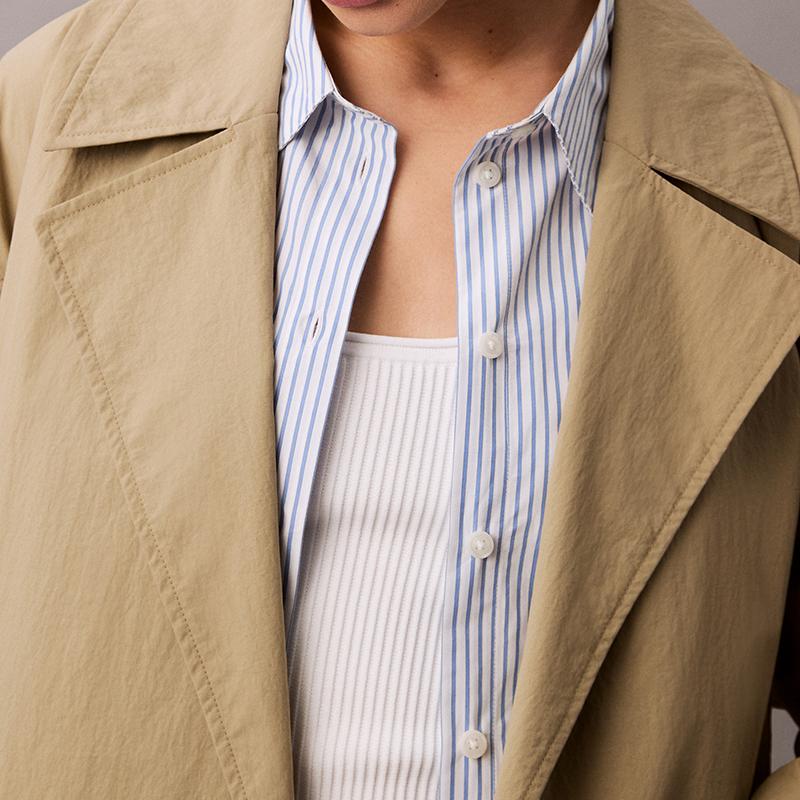 Calvin Klein Logo Jacquard U-Neck Sleeveless Knit Top Women tops Moonlight-White 47B318G